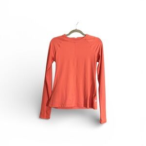 Athleta Coral Long Sleeve Sunchaser Athletic Top XS